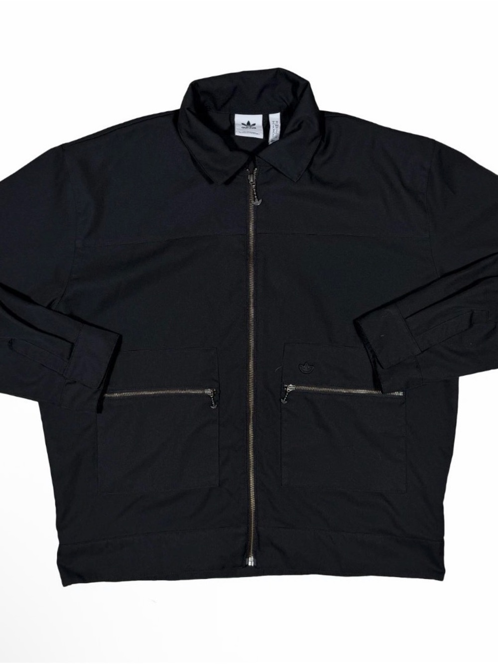 Adidas Originals Men's Small Q3 Jacket Full Zip Black HK2919